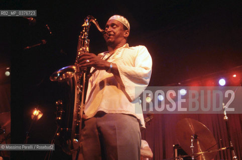 George Adams, sassofonista, musica jazz, ritratto 1983, Roma, Italia / George Adams, saxophonist, jazz music, potrait 1983, Rome, Italy. ©Massimo Perelli/Rosebud2