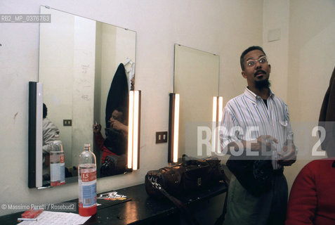 Lester Bowie, tromba, musica jazz, ritratto 1991, Roma, Italia / Lester Bowie, trumpet, jazz music, potrait 1991, Rome, Italy. ©Massimo Perelli/Rosebud2