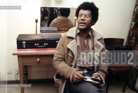 Antony Braxton, sassofonista, musica jazz, ritratto 1982, Roma, Italia / Antony Braxton, saxophonist, jazz music, potrait 1982, Rome, Italy. ©Massimo Perelli/Rosebud2