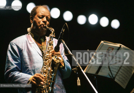 Ornette Coleman, sassofonista, musica jazz, ritratto 1992, Roma, Italia / Ornette Coleman, saxophonist, jazz music, potrait 1992,Rome, Italy. ©Massimo Perelli/Rosebud2