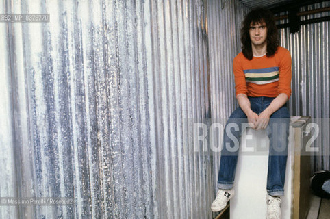 Pat Metheny, chitarrista, musica jazz, ritratto 1983, Roma, Italia / Pat Metheny, guitarist, jazz music, potrait 1983, Rome, Italy. ©Massimo Perelli/Rosebud2