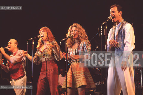 Manhattan Transfer, cantanti, musica jazz, ritratto 1990, Roma, Italia / Manhattan Transfer, singers, jazz music, potrait 1990, Roma, Italia. ©Massimo Perelli/Rosebud2