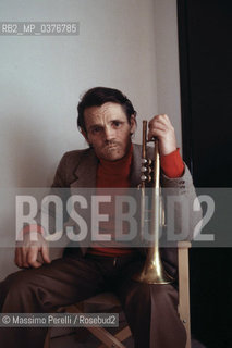 Chet Baker, trombettista, musica jazz, ritratto 1983, Roma, Italia / Chet Baker, trumpter, jazz music, potrait 1983, Rome, Italy. ©Massimo Perelli/Rosebud2