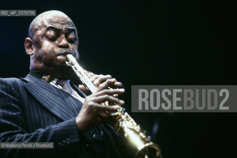 Archie Shepp, sassofonista, musica jazz, ritratto 1993, Roma, Italia / Archie Shepp, saxophonist, jazz music, potrait 1993, Rome, Italy. ©Massimo Perelli/Rosebud2