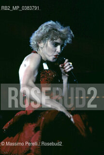 Madonna, cantante, musica pop, ritratto 1988, Roma, Italia / Madonna, singer, pop music, potrait 1988, Rome, Italy. ©Massimo Perelli/Rosebud2