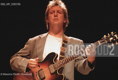 Andy Summers, chitarra, musica rock, ritratto 1989, Roma, Italia / Andy Summers, guitar, rock music, potrait 1989, Rome, Italy. ©Massimo Perelli/Rosebud2