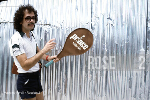 Carlos Santana, chitarrista, musica rock, ritratto 1985, Roma, Italia / Carlos Santana, guitarist, rock music, potrait 1985, Rome, Italy. ©Massimo Perelli/Rosebud2