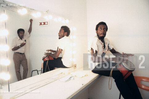 Jimmy Cliff, cantante, musica reggae, ritratto 1988, Roma, Italia / Jimmy Cliff, singer, reggae music, potrait 1988, Rome, Italy. ©Massimo Perelli/Rosebud2