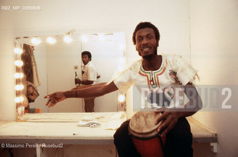 Jimmy Cliff, cantante, musica reggae, ritratto 1988, Roma, Italia / Jimmy Cliff, singer, reggae music, potrait 1988, Rome, Italy. ©Massimo Perelli/Rosebud2