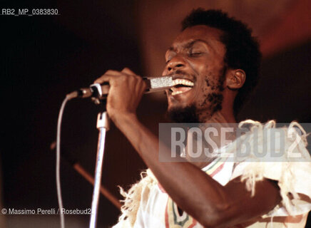 Jimmy Cliff, cantante, musica reggae, ritratto 1988, Roma, Italia / Jimmy Cliff, singer, reggae music, potrait 1988, Rome, Italy. ©Massimo Perelli/Rosebud2