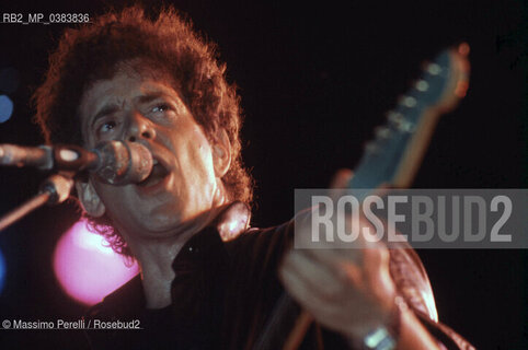 Lou Reed, cantante e chitarrista, musica rock, ritratto 1986, Roma, Italia / Lou Reed, singer & guitarist, rock music, potrait 1986, Rome, Italy. ©Massimo Perelli/Rosebud2