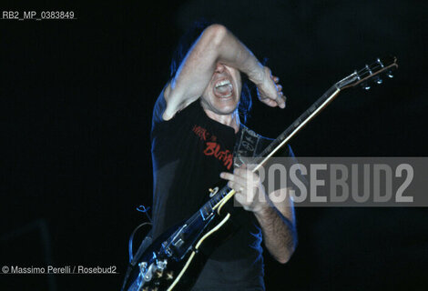 Neil Young, chitarrista, musica rock, ritratto 1983, Roma, Italia / Neil Young, guitarist, rock music, potrait 1983, Rome, Italy. ©Massimo Perelli/Rosebud2