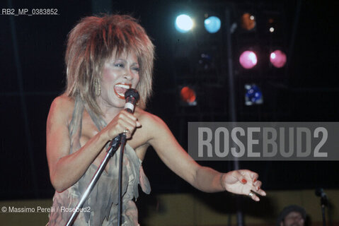 Tina Turner, cantante, musica rock, ritratto 1983, Roma, Italia / Tina Turner, singer, rock music, potrait 1983, Rome, Italy. ©Massimo Perelli/Rosebud2