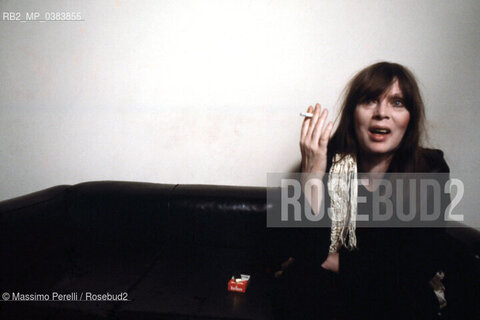 Nico, cantante, musica rock, ritratto 1983, Roma, Italia / Nico, singer, rock music, potrait 1983, Rome, Italy. ©Massimo Perelli/Rosebud2