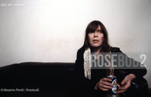 Nico, cantante, musica rock, ritratto 1983, Roma, Italia / Nico, singer, rock music, potrait 1983, Rome, Italy. ©Massimo Perelli/Rosebud2