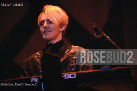 Nick Rhodes, Duran Duran, musica rock, ritratto 1989, Roma, Italia / Nick Rhodes, Duran Duran, rock music, potrait 1989, Rome, Italy. ©Massimo Perelli/Rosebud2