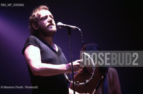 Joe Cocker, cantante, musica rock, ritratto 1987, Roma, Italia / Joe Cocker, singer, rock music, potrait 1987, Rome, Italy. ©Massimo Perelli/Rosebud2