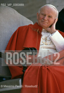 Papa Giovanni Paolo II (Karol Wojtyla), religione, ritratto 1991, Roma, Italia / Papa Giovanni Paolo II (Karol Wojtyla), religion, potrait 1991, Rome, Italy. ©Massimo Perelli/Rosebud2