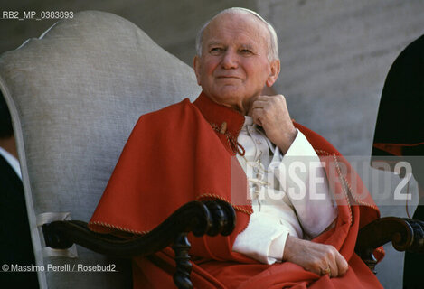 Papa Giovanni Paolo II (Karol Wojtyla), religione, ritratto 1991, Roma, Italia / Papa Giovanni Paolo II (Karol Wojtyla), religion, potrait 1991, Rome, Italy. ©Massimo Perelli/Rosebud2