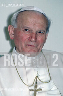 Papa Giovanni Paolo II (Karol Wojtyla), religione, ritratto 1992, Roma, Italia / Papa Giovanni Paolo II (Karol Wojtyla), religion, potrait 1992, Rome, Italy. ©Massimo Perelli/Rosebud2