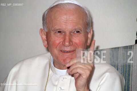 Papa Giovanni Paolo II (Karol Wojtyla), religione, ritratto 1992, Roma, Italia / Papa Giovanni Paolo II (Karol Wojtyla), religion, potrait 1992, Rome, Italy. ©Massimo Perelli/Rosebud2