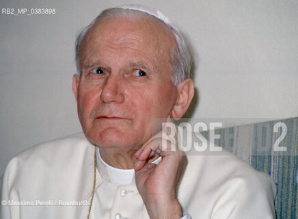 Papa Giovanni Paolo II (Karol Wojtyla), religione, ritratto 1992, Roma, Italia / Papa Giovanni Paolo II (Karol Wojtyla), religion, potrait 1992, Rome, Italy. ©Massimo Perelli/Rosebud2