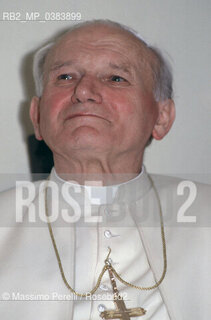 Papa Giovanni Paolo II (Karol Wojtyla), religione, ritratto 1992, Roma, Italia / Papa Giovanni Paolo II (Karol Wojtyla), religion, potrait 1992, Rome, Italy. ©Massimo Perelli/Rosebud2