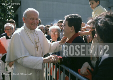 Papa Giovanni Paolo II (Karol Wojtyla), religione, ritratto 1992, Roma, Italia / Papa Giovanni Paolo II (Karol Wojtyla), religion, potrait 1992, Rome, Italy. ©Massimo Perelli/Rosebud2