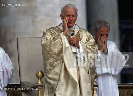 Papa Giovanni Paolo II (Karol Wojtyla), religione, ritratto 1992, Roma, Italia / Papa Giovanni Paolo II (Karol Wojtyla), religion, potrait 1992, Rome, Italy. ©Massimo Perelli/Rosebud2