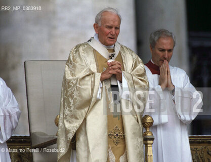 Papa Giovanni Paolo II (Karol Wojtyla), religione, ritratto 1989, Roma, Italia / Papa Giovanni Paolo II (Karol Wojtyla), religion, potrait 1989, Rome, Italy. ©Massimo Perelli/Rosebud2