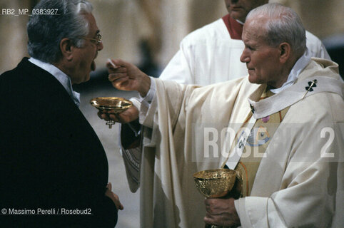 Papa Giovanni Paolo II (Karol Wojtyla), religione, ritratto 1989, Roma, Vaticano, Italia / Papa Giovanni Paolo II (Karol Wojtyla), religion, potrait 1989, Vatican, Rome, Italy. ©Massimo Perelli/Rosebud2