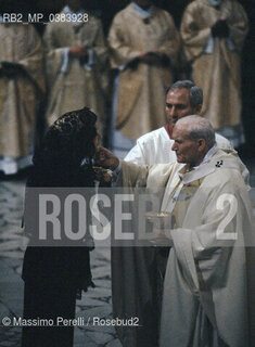 Papa Giovanni Paolo II (Karol Wojtyla), religione, ritratto 1989, Roma, Vaticano, Italia / Papa Giovanni Paolo II (Karol Wojtyla), religion, potrait 1989, Vatican, Rome, Italy. ©Massimo Perelli/Rosebud2