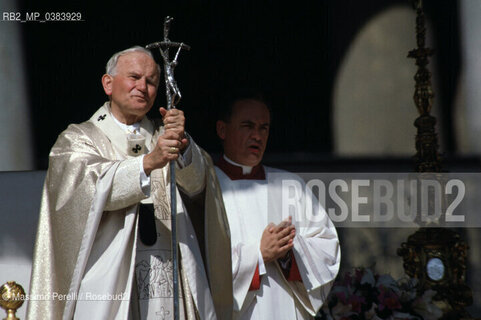 Papa Giovanni Paolo II (Karol Wojtyla), religione, ritratto 1992, Roma, Vaticano, Italia / Papa Giovanni Paolo II (Karol Wojtyla), religion, potrait 1992 Vatican, Rome, Italy. ©Massimo Perelli/Rosebud2