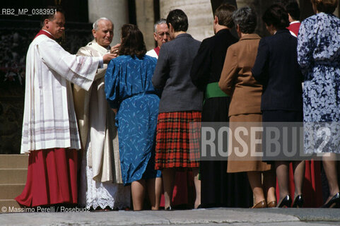 Papa Giovanni Paolo II (Karol Wojtyla), religione, ritratto 1989, Roma, Vaticano, Italia / Papa Giovanni Paolo II (Karol Wojtyla), religion, potrait 1989, Vatican, Rome, Italy. ©Massimo Perelli/Rosebud2