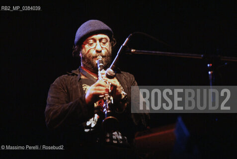 Lucio Dalla, cantautore, ritratto 1987, Roma, Italia / Lucio Dalla, songwriter, potrait 1987, Rome, Italy. ©Massimo Perelli/Rosebud2