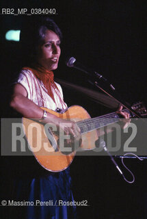 Joan Baez, cantautrice, attivista, ritratto 1994, Roma, Italia / Joan Baez, songwriter, activist, potrait 1994, Rome, Italy. ©Massimo Perelli/Rosebud2