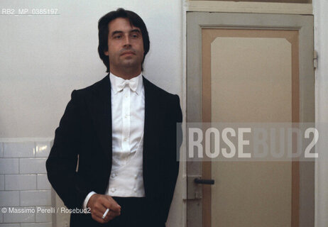 Riccardo Muti, musica classica, direttore di orchestra, ritratto, 1985, Perugia, Italia / Riccardo Muti, classic music, orchestra director, potrait, 1985, Perugia, Italy. ©Massimo Perelli/Rosebud2