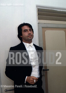 Riccardo Muti, musica classica, direttore di orchestra, ritratto, 1985, Perugia, Italia / Riccardo Muti, classic music, orchestra director, potrait, 1985, Perugia, Italy. ©Massimo Perelli/Rosebud2