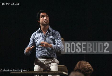 Riccardo Muti, musica classica, direttore di orchestra, ritratto, 1985, Perugia, Italia / Riccardo Muti, classic music, orchestra director, potrait, 1985, Perugia, Italy. ©Massimo Perelli/Rosebud2