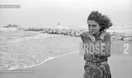 Goldsmith Clio, ritratto, attrice cinema, Festival Cinema,1981 Venezia, Italia / Goldsmith Clio, potrait, movie actress, Festival Cinema, 1981 Venice, Italy. ©Massimo Perelli/Rosebud2