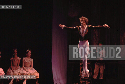 Rudolf Chametovic Nureev, ballerino, coreografo russo, 1987 Palaeur, Roma, Italia / Rudolf Chametovic Nureev, dancer, russian choreographer, 1987 Palaeur, Rome, Italy. ©Massimo Perelli/Rosebud2