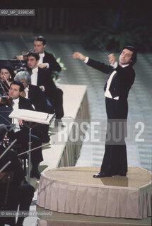 Riccardo Muti, direttore, musica classica, 1989, Vaticano, Italia/ Riccardo Muti, director, classic music, 1989, Vatican, Italy. ©Massimo Perelli/Rosebud2