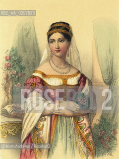 Pauline Bonaparte (1780-1825), sister of Emperor Napoleone I of France and wife of French general Charles Leclerc, a union ended by his death in 1802. Later, she married Camillo Borghese Prince of Sulmona (portrait by Jules Champagne) / Paolina Bonaparte (1780-1825), sorella dellimperatore Napoleone I di Francia. Sposò il generale francese Charles Leclerc, unione che ebbe fine nel 1802 con la morte di lui. Poi, in seconde nozze, sposò Camillo Borghese, principe di Sulmona (ritratto di Jules Champagne) - Reproduced by MaMoArchives/Rosebud2