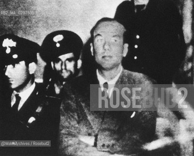 Rome, 1947: Prince Junio Valerio Borghese (1906-1974), commander of Decima MAS Flottilla, during the trial for his adherence to the Republic of Salò / Roma, 1947 c.: Il principe Junio Valerio Borghese (1906-1974), comandante della Dedcima MAS, durante il processo per la sua adesione alla Repubblica di Salò - Reproduced by MaMoArchives/Rosebud2