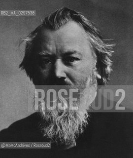 German composer Johannes Brahms (1833-1897) / Il compositore tedesco Johannes Brahms  (1833-1897) - Reproduced by MaMoArchives/Rosebud2