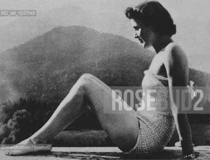 Berchtesgaden, Germany, 1936: Eva Braun (1912-1945), companion of German dictator Adolf Hitler / Berchtesgaden, Germania, 1936: Eva Braun, compagna del dittatore tedesco Adolf Hitler - Reproduced by MaMoArchives/Rosebud2
