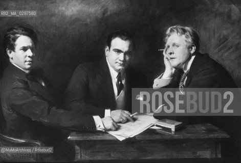 1913: The three operatic tenor Titta Ruffo, Enrico Caruso and Fedor Ivanovic Saljapin / 1913: i tre tenori Titta Ruffo, Enrico Caruso e Fedor Ivanovic Saljapin - Reproduced by MaMoArchives/Rosebud2