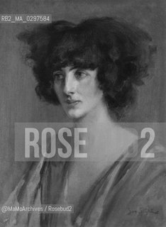 Marchesa Luisa Casati Stampa di Soncino (born Luisa Amman, 1881-1957) in a portrait by Polish painter Jan Styka ( c. 1910). She was an eccentric Italian heiress, muse, and patroness of the arts in early 20th-century Europe / Marchesa Luisa Casati Stampa di Soncino (nata Luisa Amman, 1881-1957) in un ritratto del pittore polacco Jan Styka (1910 c.). Eccentrica ereditiera, musa e mecenate di artisti nei primi anni del Novecento - Reproduced by MaMoArchives/Rosebud2