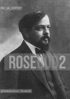 French composer Claude Debussy (1862-1918) / Il compositore francese Claude Debussy (1862-1918) - Reproduced by MaMoArchives/Rosebud2