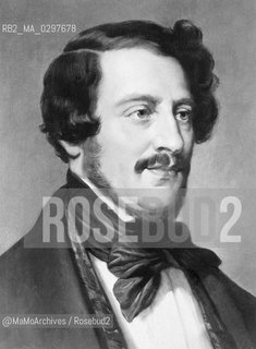 Italian music composer Gaetano Donizetti (1797-1848) / Il compositore Gaetano Donizetti (1797-1848) -  Reproduced by MaMoArchives/Rosebud2